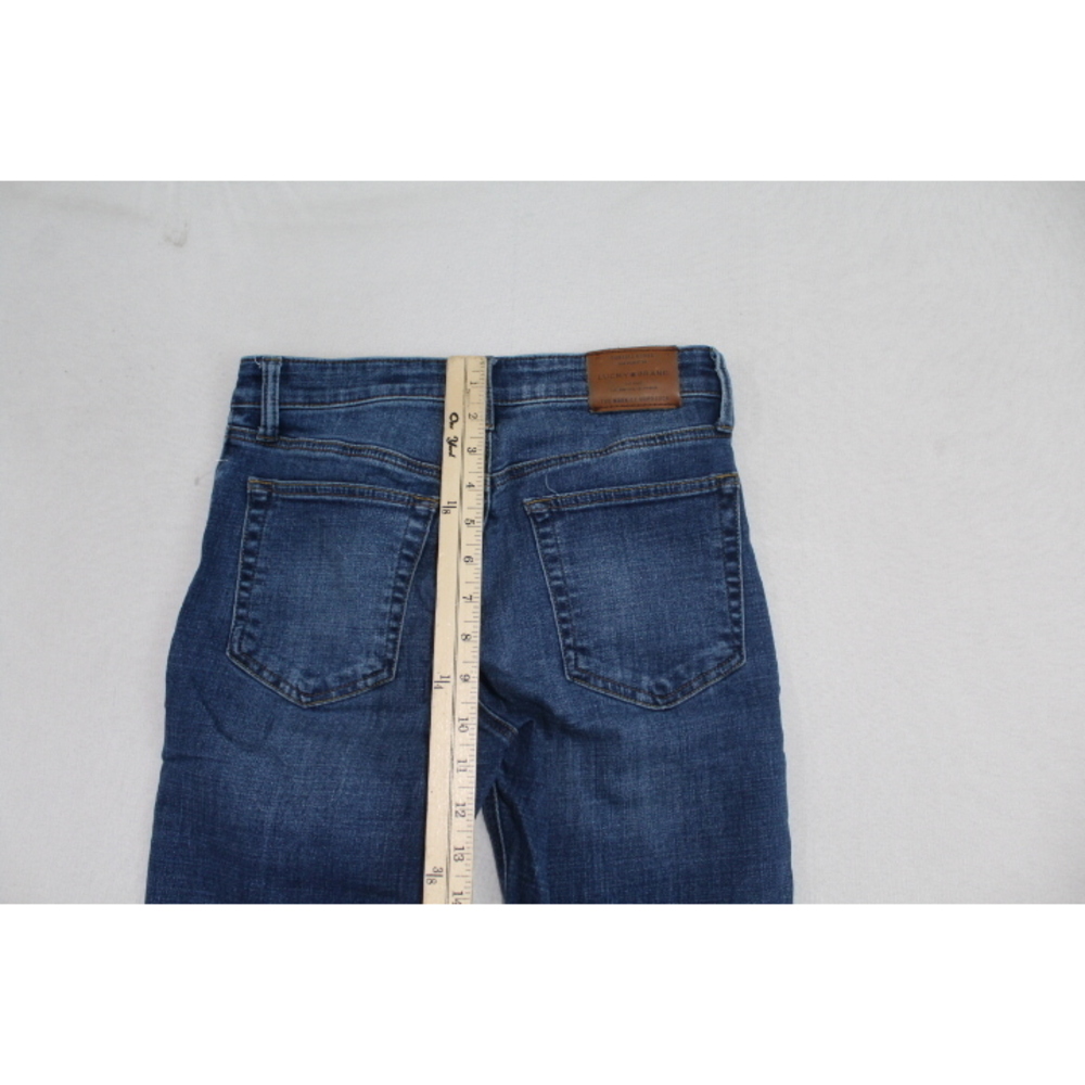 Lucky Brand Women Blue Jeans Bridgette Skinny Size 4/27 Raw Hem - Picture 8 of 10